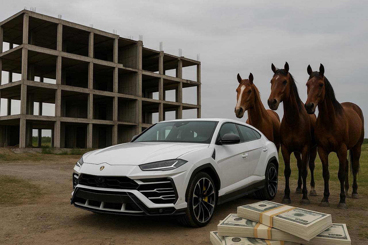 Нысандар салынбай қалды, бірақ Lamborghini мен жылқылар алынды: Күршімде 2 млрд теңгенің ұрлық ісі тергеліп жатыр