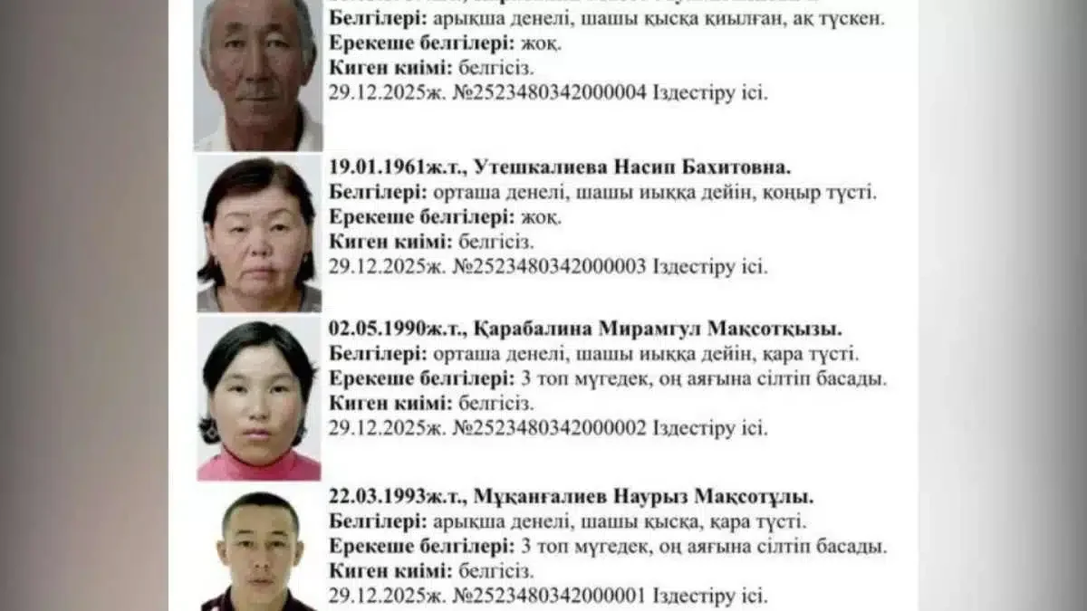 Атырауда жоғалған отбасының екі мүшесі өлі табылды