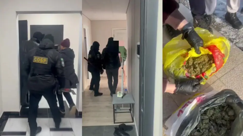 Астанада ер адам есірткіні терезеден лақтырмақ болды